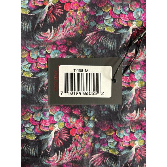 3-62 JARED LANG NWT Men's Dress Shirt Peacocks Multicolor M - Picture 15 of 16